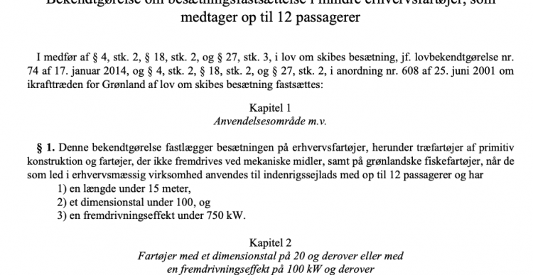 Høring om Birkholm-besætning på 2 mand