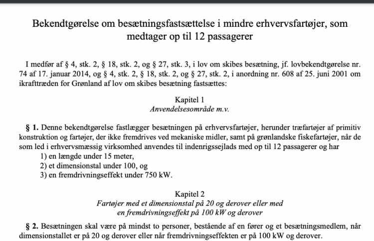 Høring om Birkholm-besætning på 2 mand