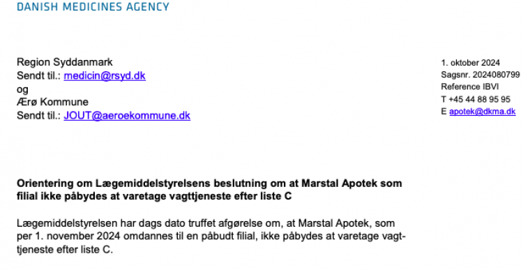 Kampen om Marstal Apotek fortsætter