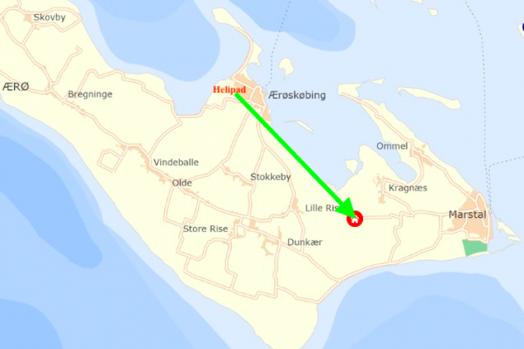 Trafikstyrelsen: Ny helikopterlandingsplads på Ærø - 135 flyvninger