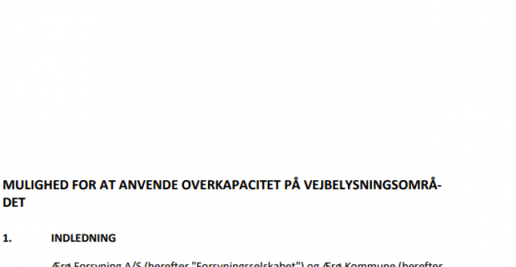 Ærø Kommune overtager gadelamper fra Bravida - 13 millioner